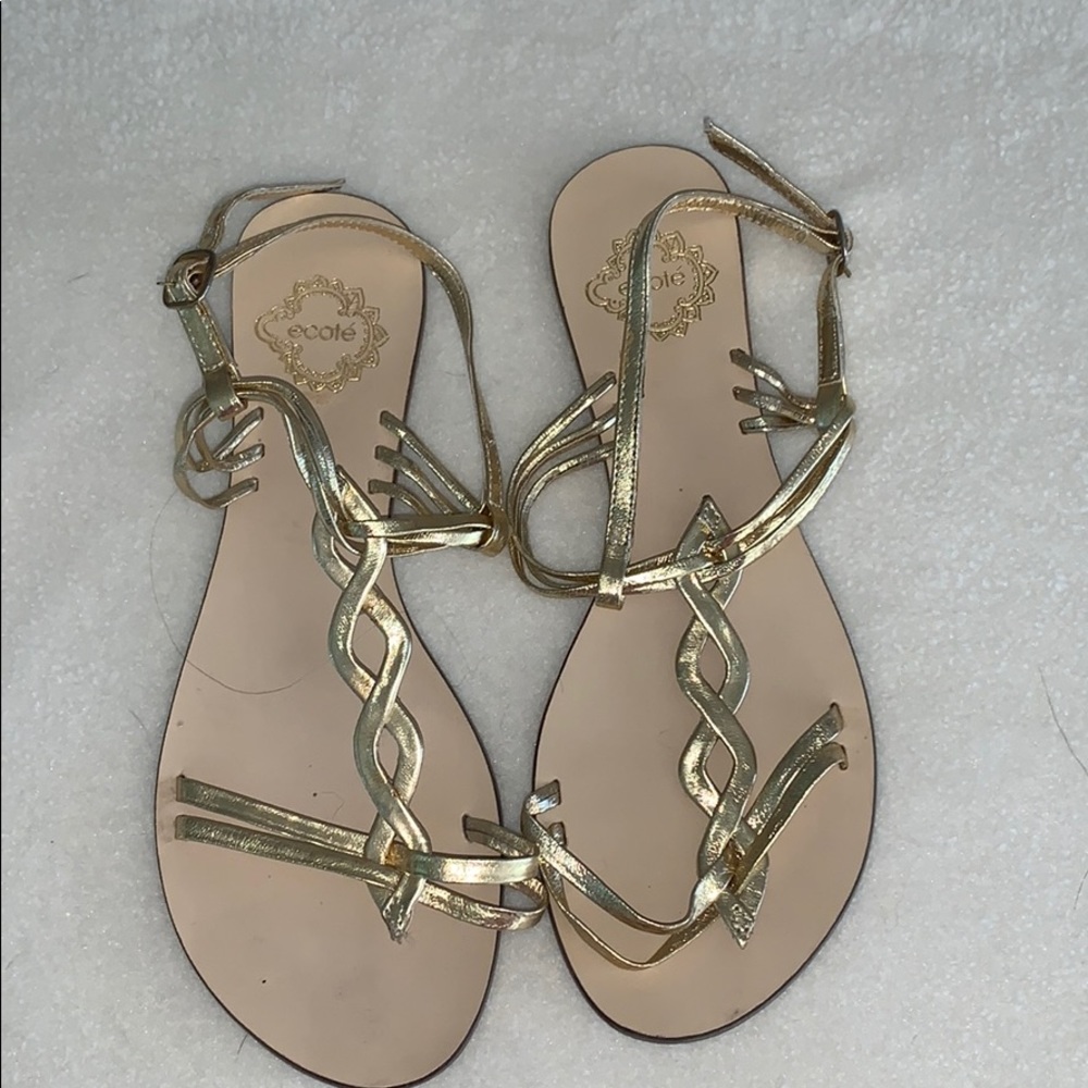 Ecote Gold Grecian Sandals